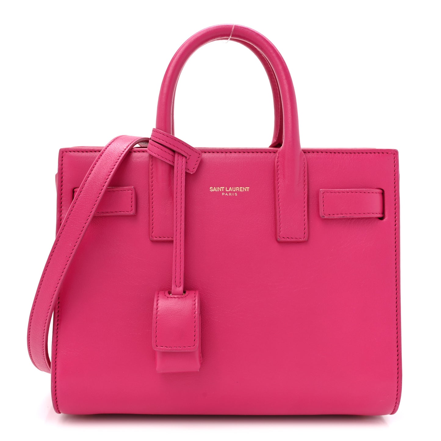 Calfskin Nano Sac De Jour Fluo Pink