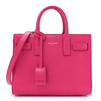 Saint Laurent Calfskin Nano Sac De Jour Fluo Pink 1 of 22