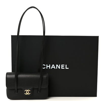 Chanel Shiny Caviar Mini Preppy Coco Shoulder Bag Black 11 of 11