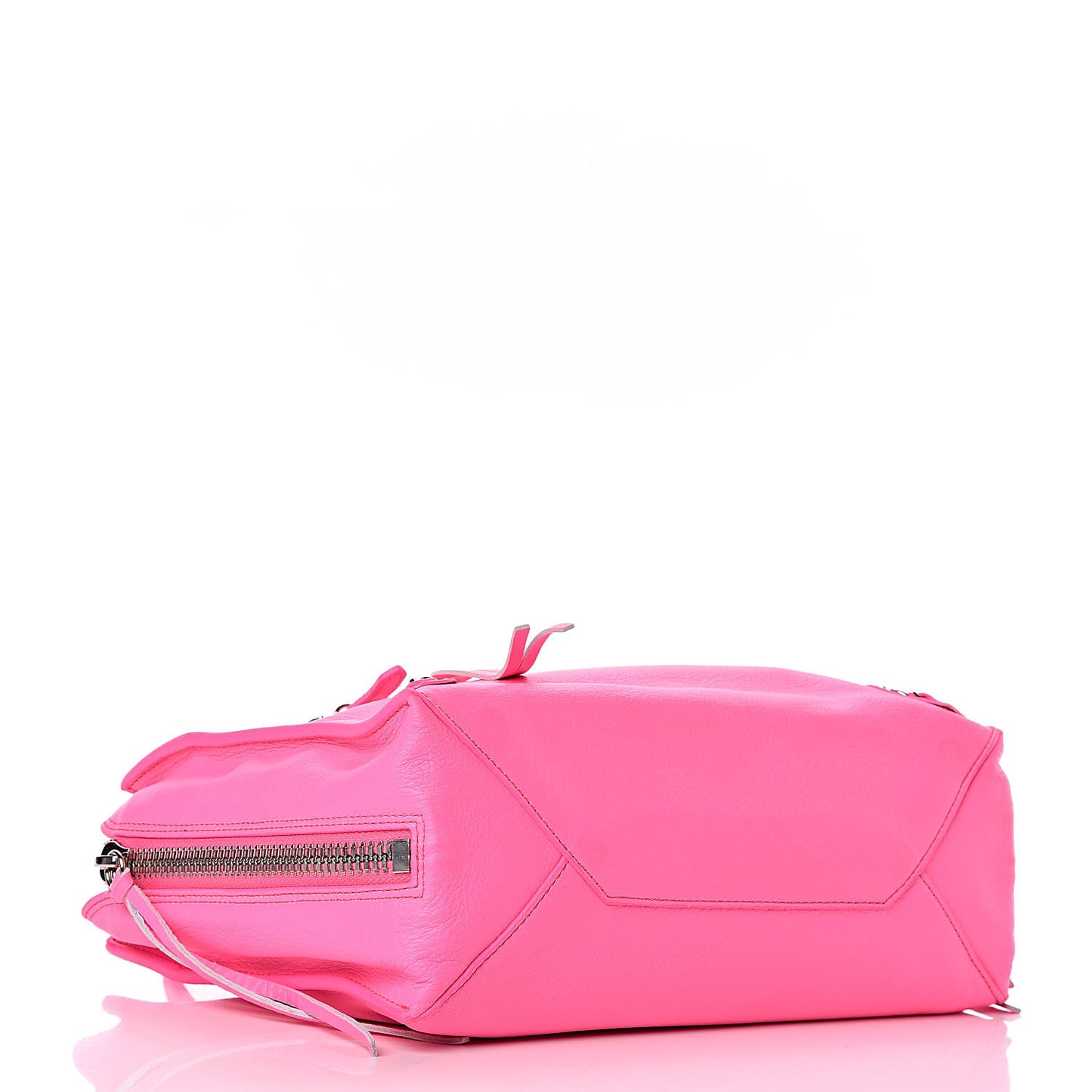 Veau Papier A6 Zip Around Tote Acid Pink
