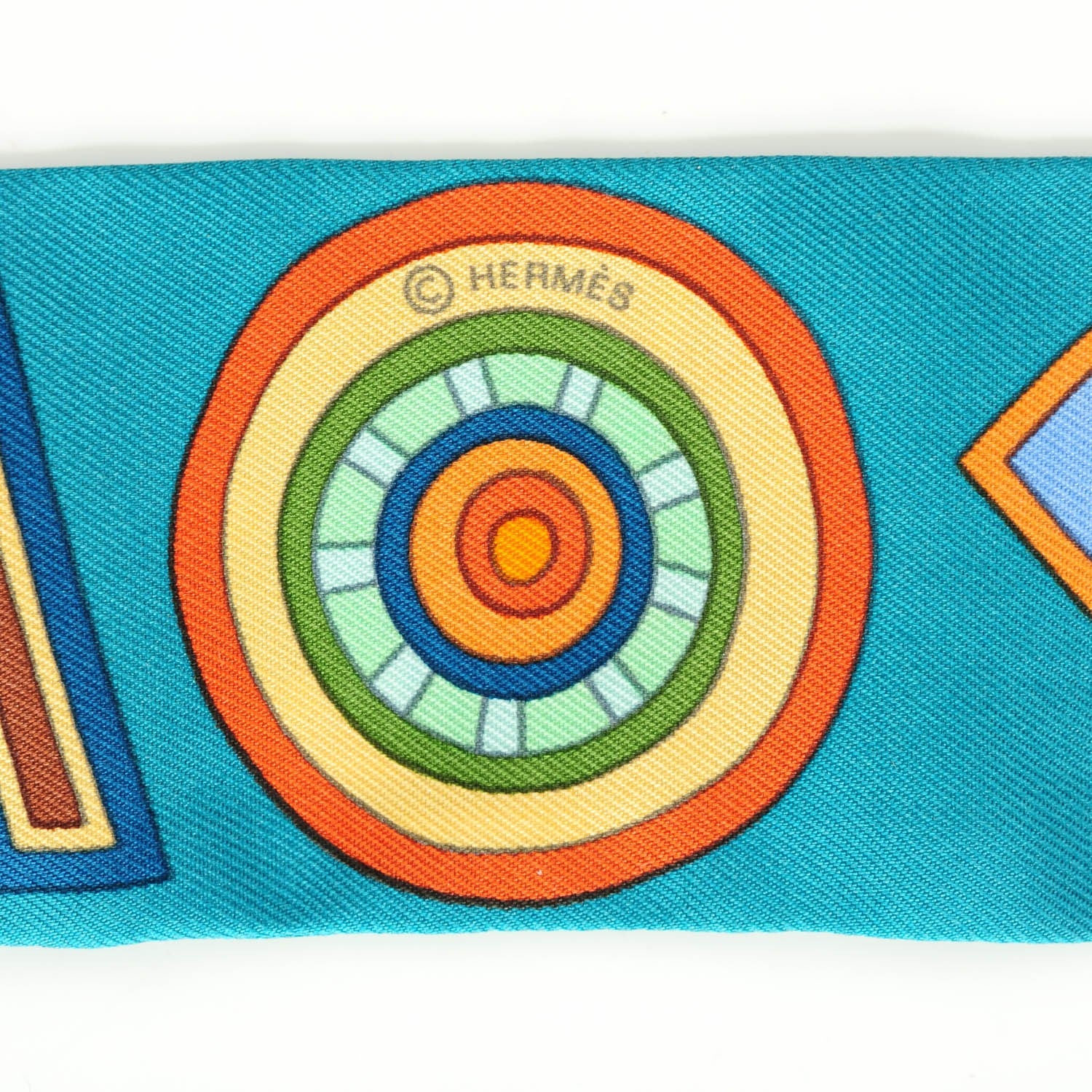 Hermes Silk Tohu Bohu Twilly Bleu Canard Multicolor 4 of 6