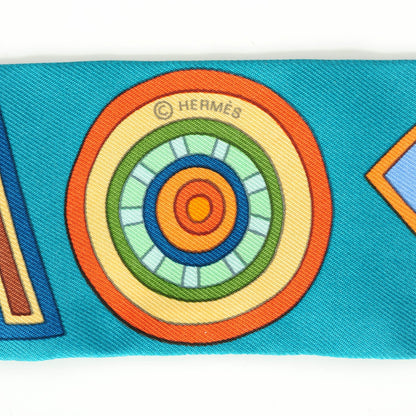 Hermes Silk Tohu Bohu Twilly Bleu Canard Multicolor 4 of 6