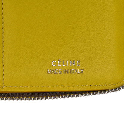Celine Drummed Calfskin Zip Around Multifunction Wallet Souris 6 of 6