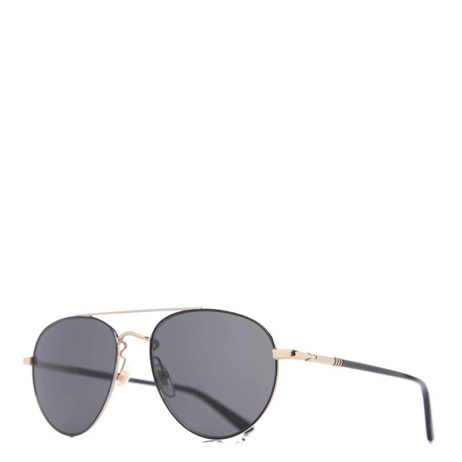 Gucci Acetate Aviator Sunglasses GG0388S Gold 1 of 7