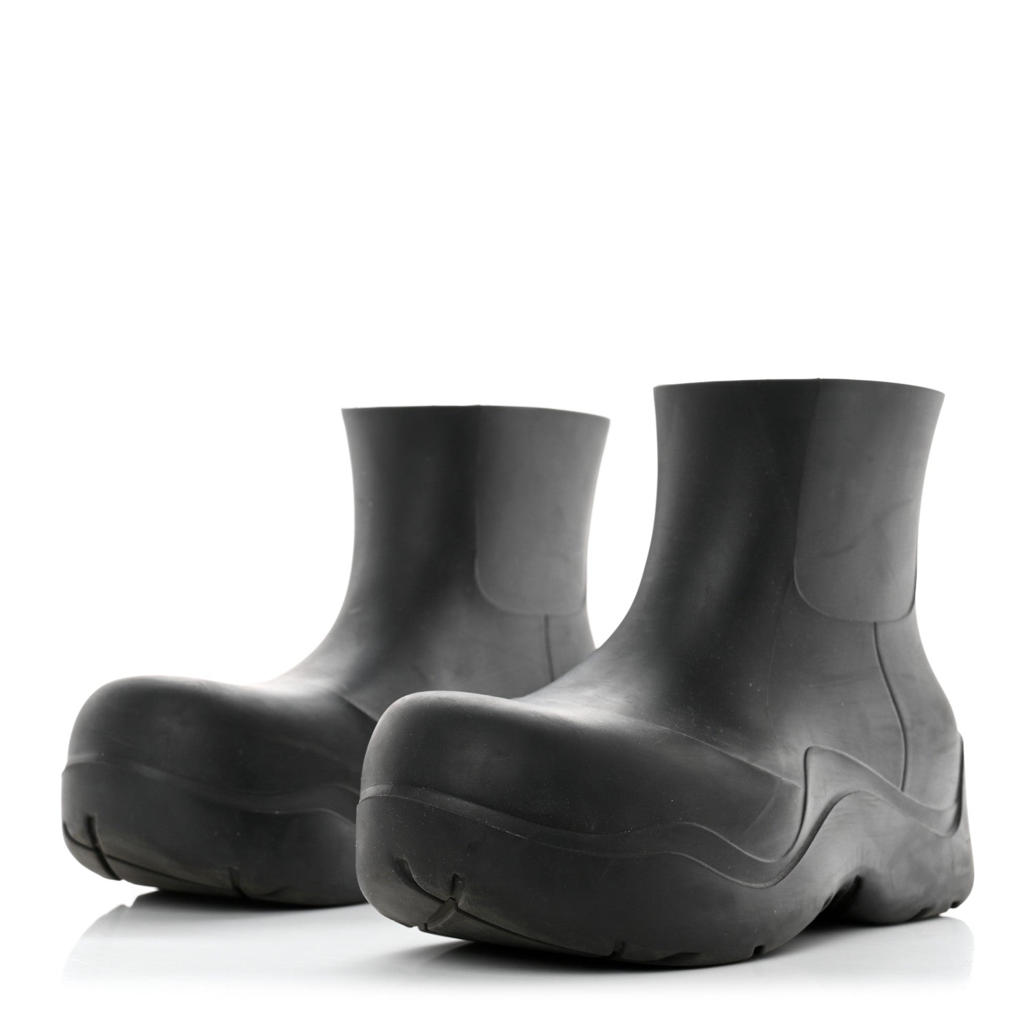 Bottega Veneta Rubber Puddle Ankle Boots 38 Black 3 of 8