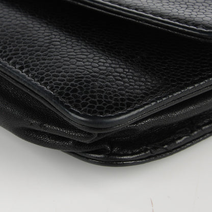 Chanel Caviar Timeless CC Wallet On Chain WOC Black 14 of 15