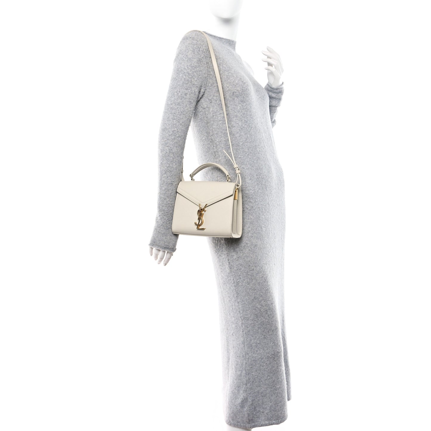 Grain de Poudre Mini Classic Monogram Cassandra Top Handle Vintage White