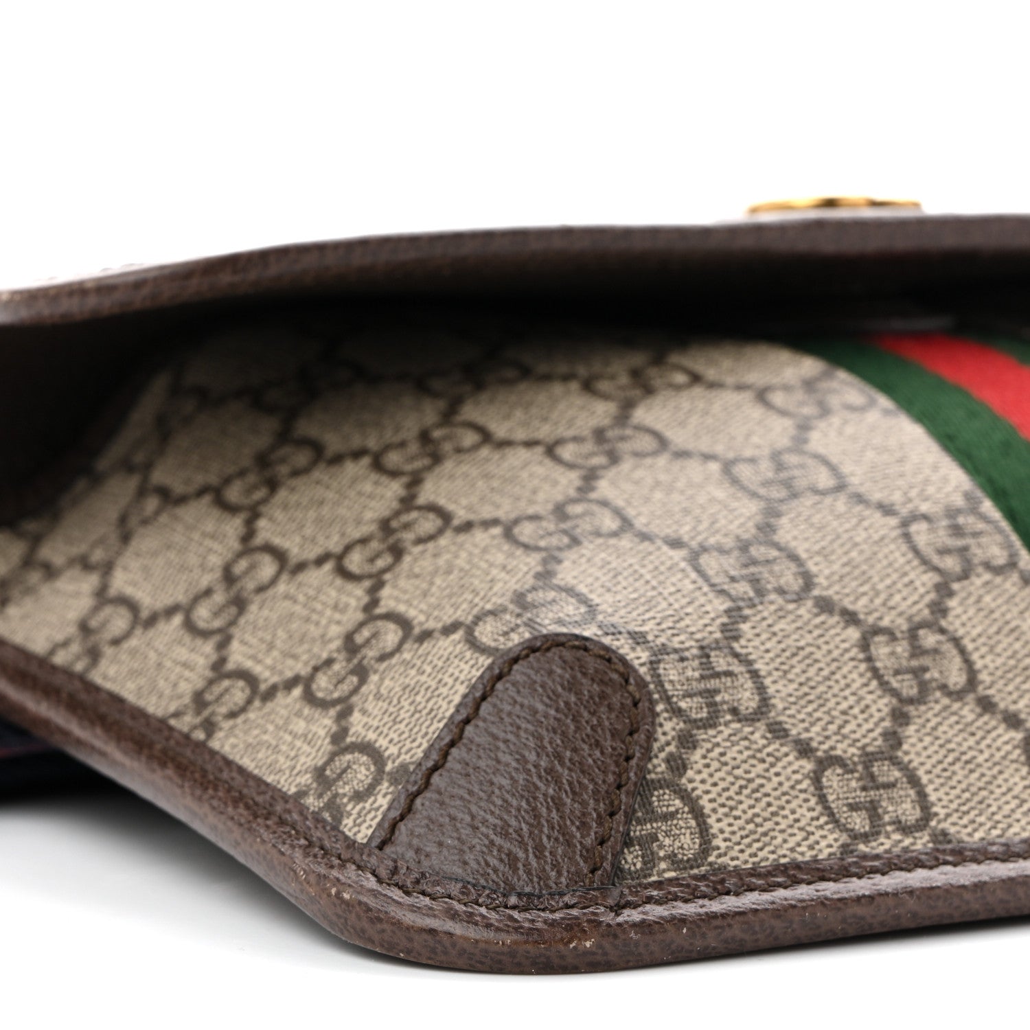 Gucci GG Supreme Monogram Web Small Ophidia Belt Bag Brown 9 of 11