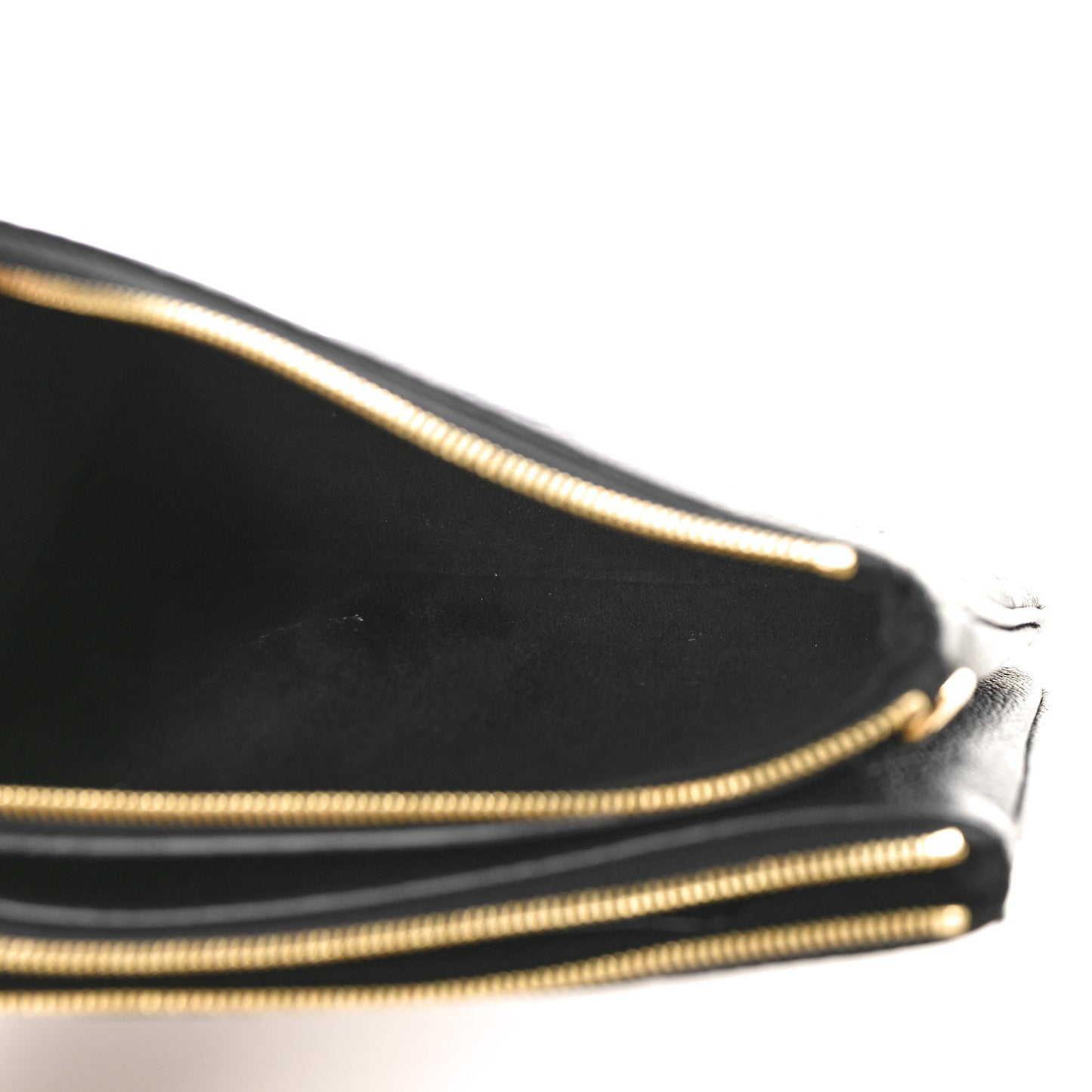 Empreinte Double Zip Pochette Black