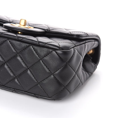 Chanel Lambskin Quilted Mini Pearl Crush Flap Black 9 of 10