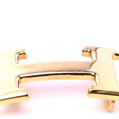 Hermes Polished 32mm H Belt Buckle Gold 4 of 4