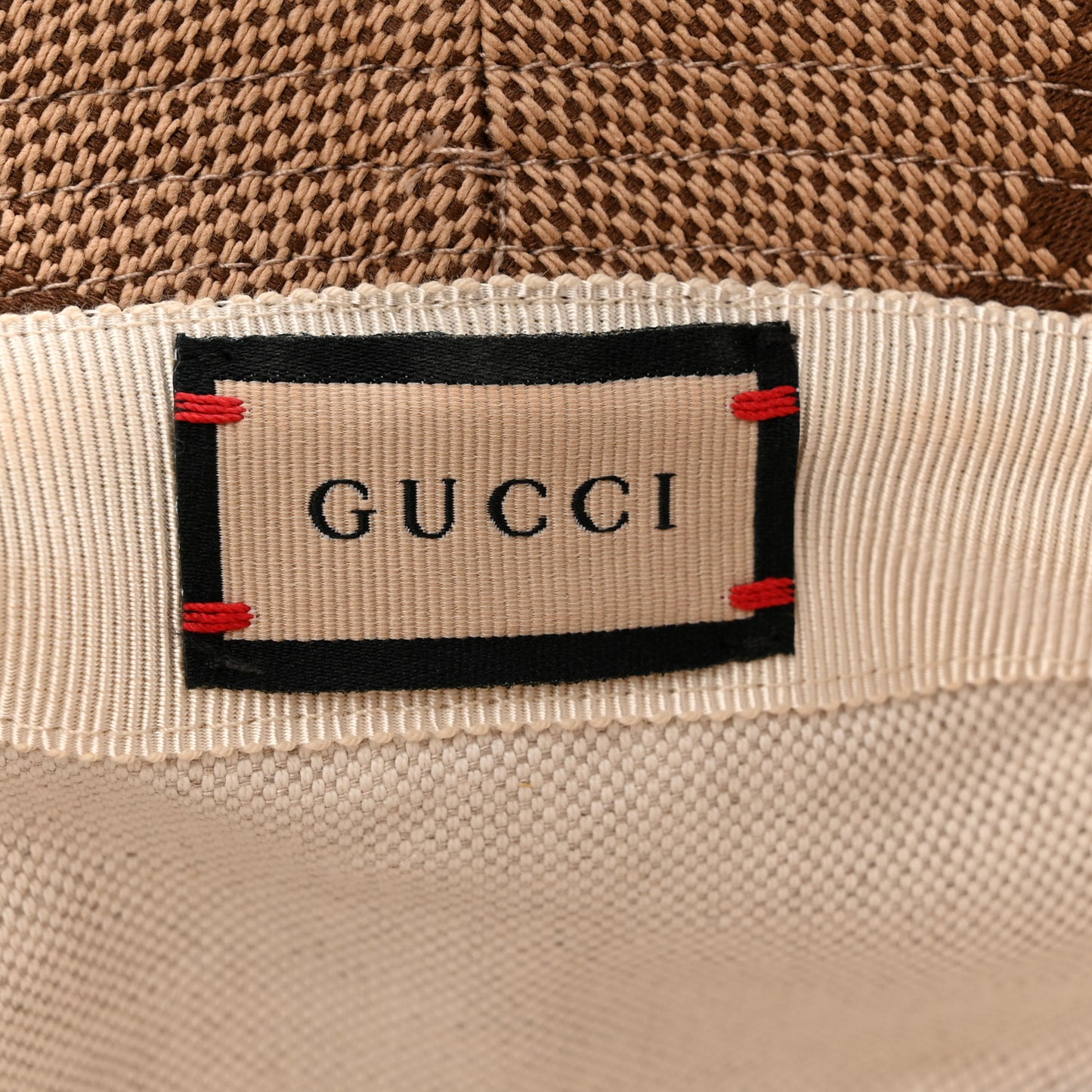 Monogram Jumbo GG Bucket Hat S Camel Ebony New Acero