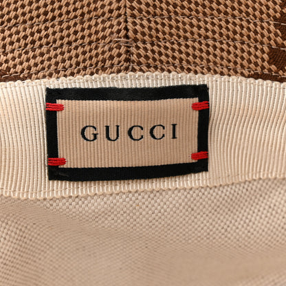 Gucci Monogram Jumbo GG Bucket Hat S Camel Ebony New Acero 8 of 10