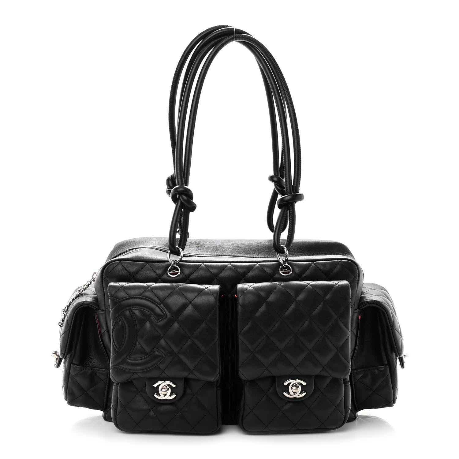 Chanel Calfskin Quilted Large Cambon Multipocket Reporter Black 1 of 21