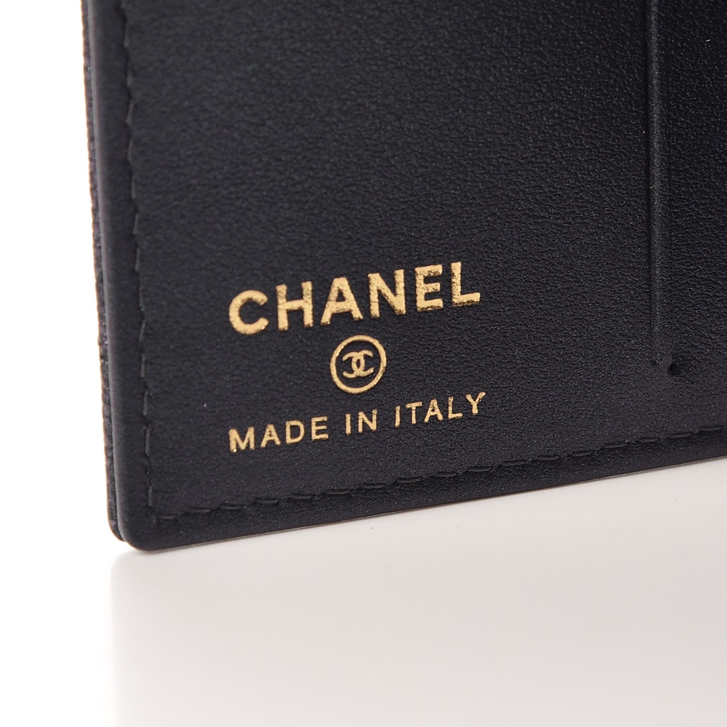 Chanel Iridescent Caviar Quilted Card Holder Wallet Black 6 of 10