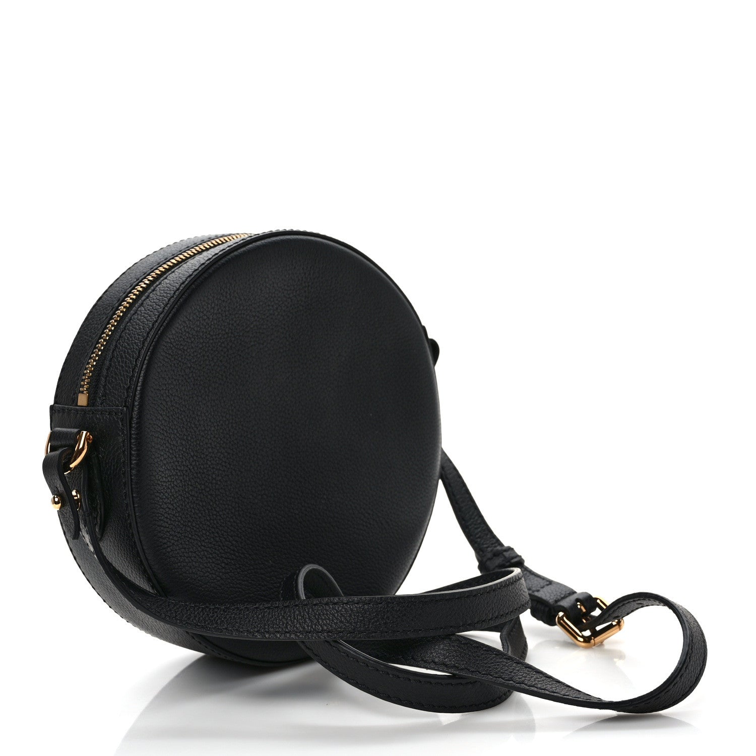 Versace Calfskin La Medusa Round Camera Bag Black 3 of 8