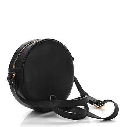Versace Calfskin La Medusa Round Camera Bag Black 3 of 8