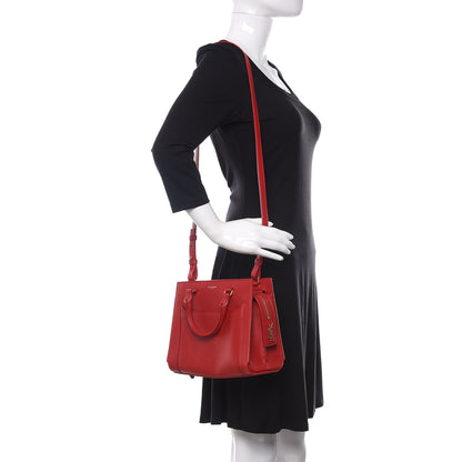 Saint Laurent Smooth Calfskin Small East Side Tote Rouge Eros 2 of 13