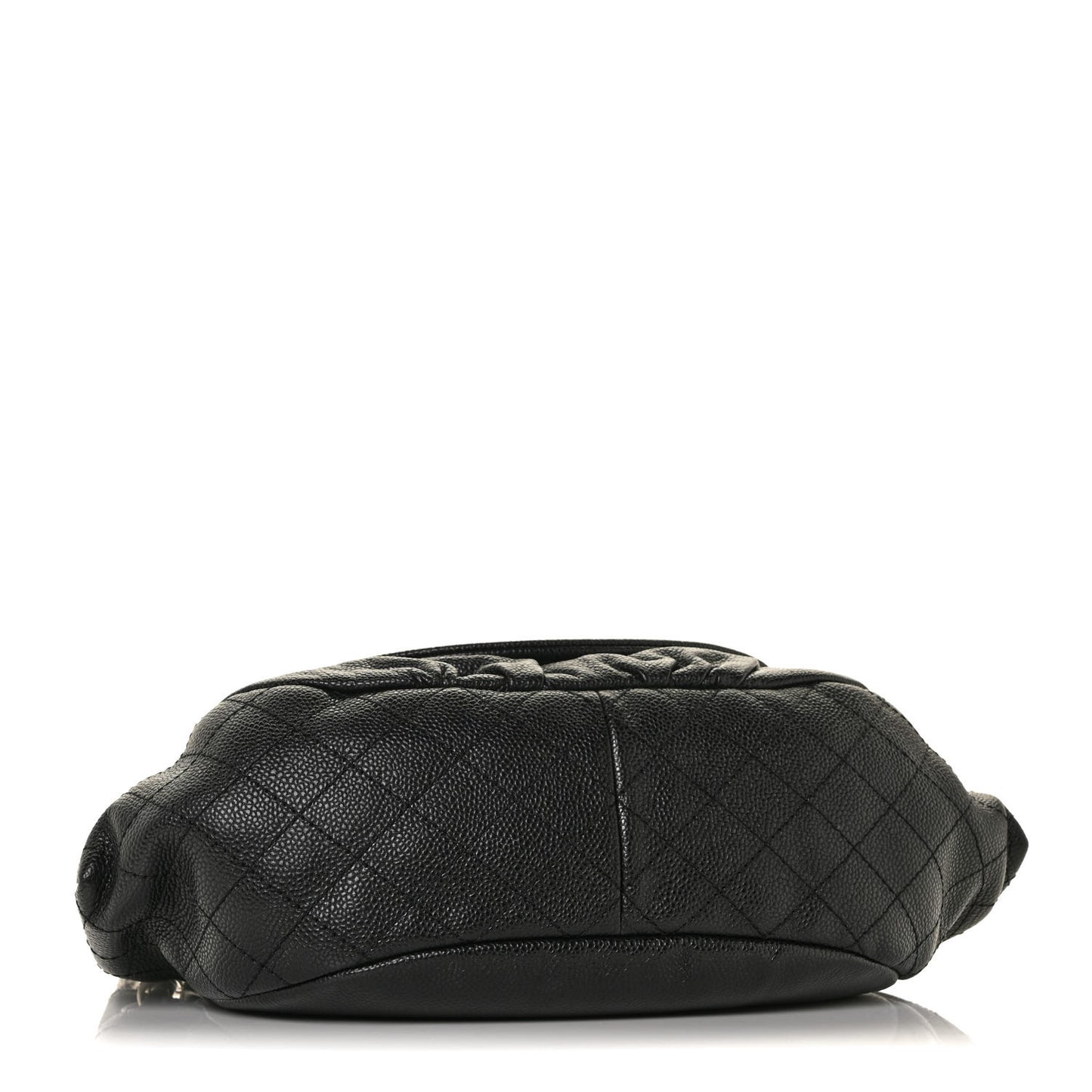 Caviar Half Moon Large Flap Black