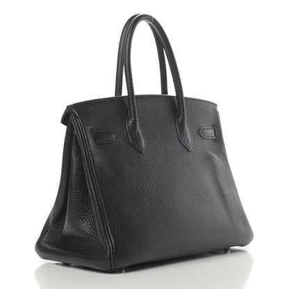 Hermes Taurillon Clemence Birkin 30 Black 3 of 15