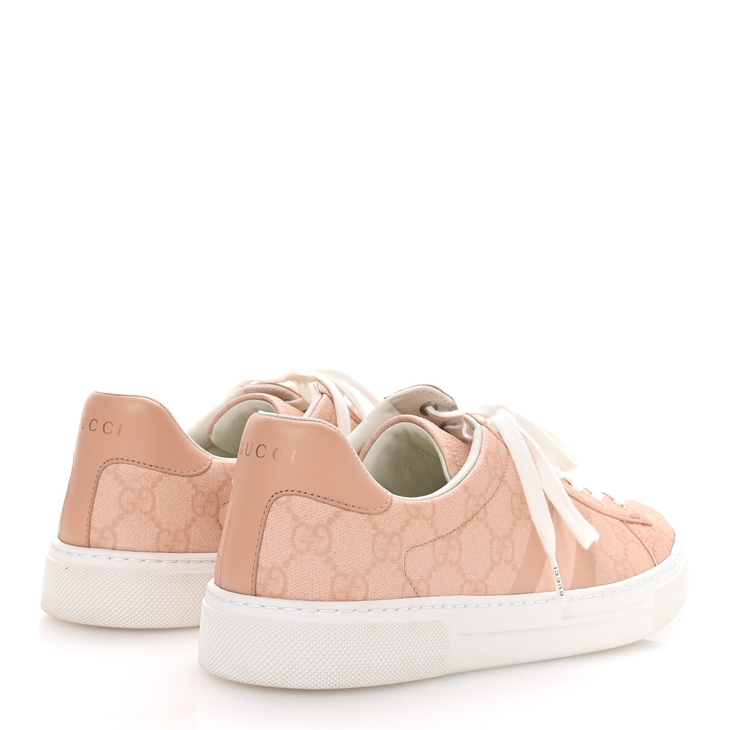 Gucci GG Supreme Tonal Web Womens New Ace Sneakers 39 Pink 5 of 9