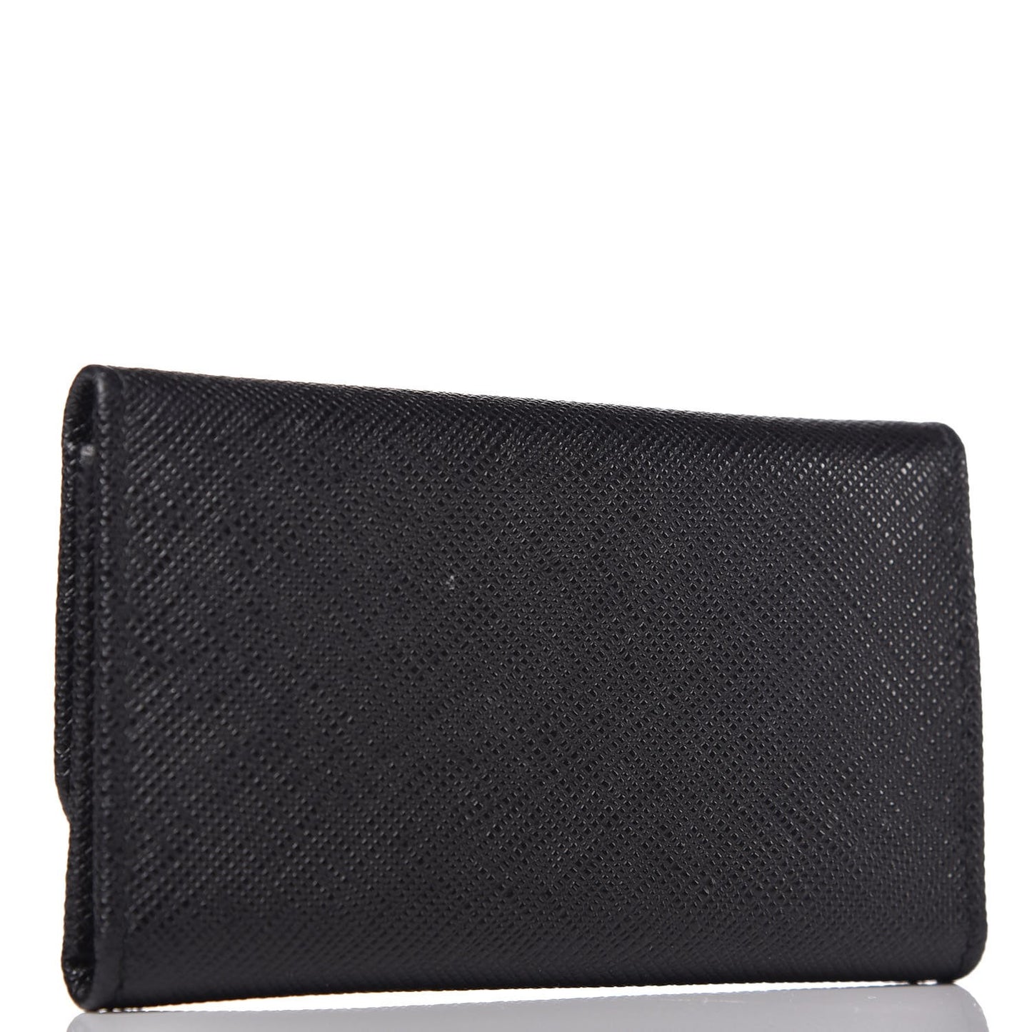 Saffiano Metal 6 Key Holder Black