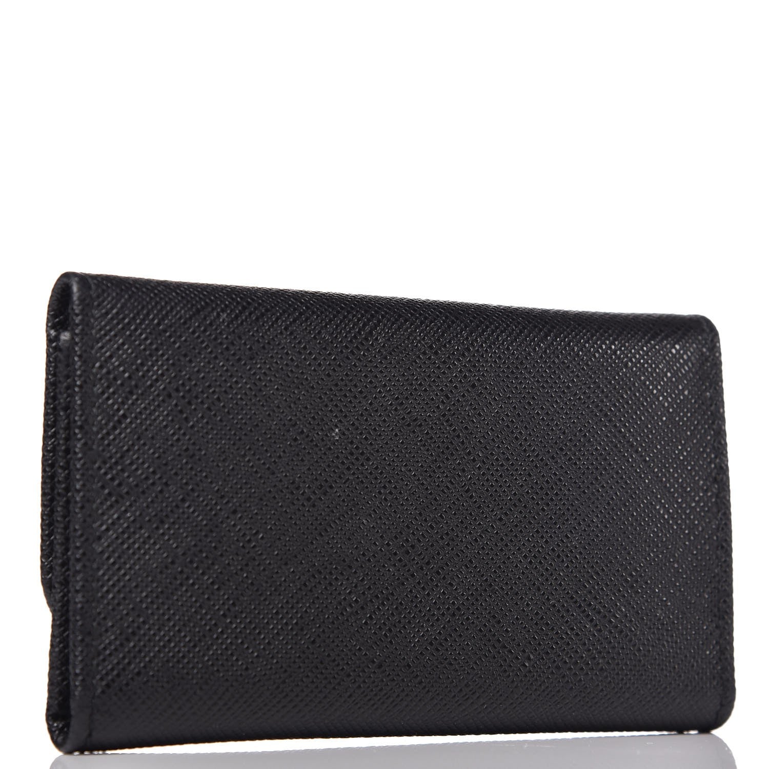 Prada Saffiano Metal 6 Key Holder Black 3 of 6