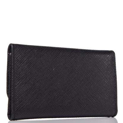 Prada Saffiano Metal 6 Key Holder Black 3 of 6