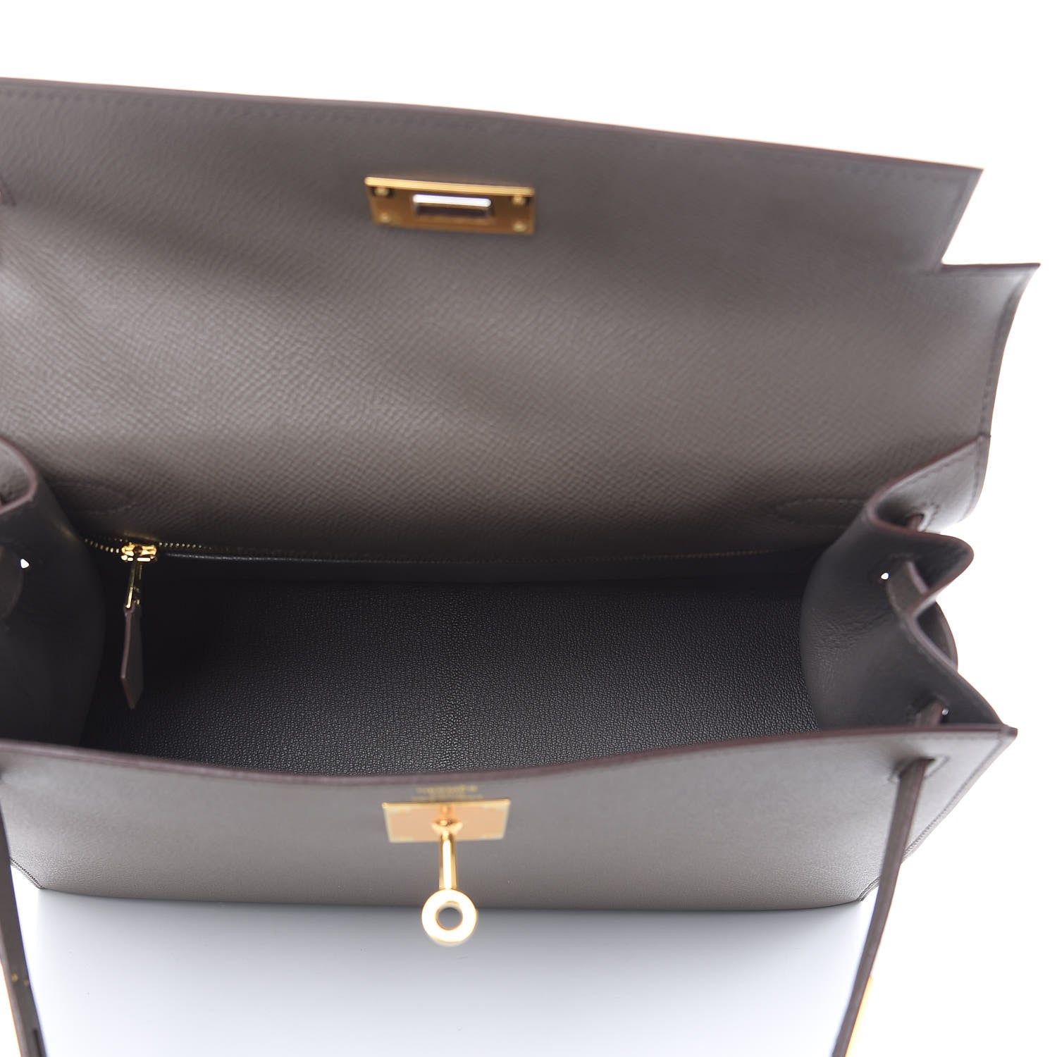 Hermes Epsom Kelly Sellier 28 Etain 8 of 34
