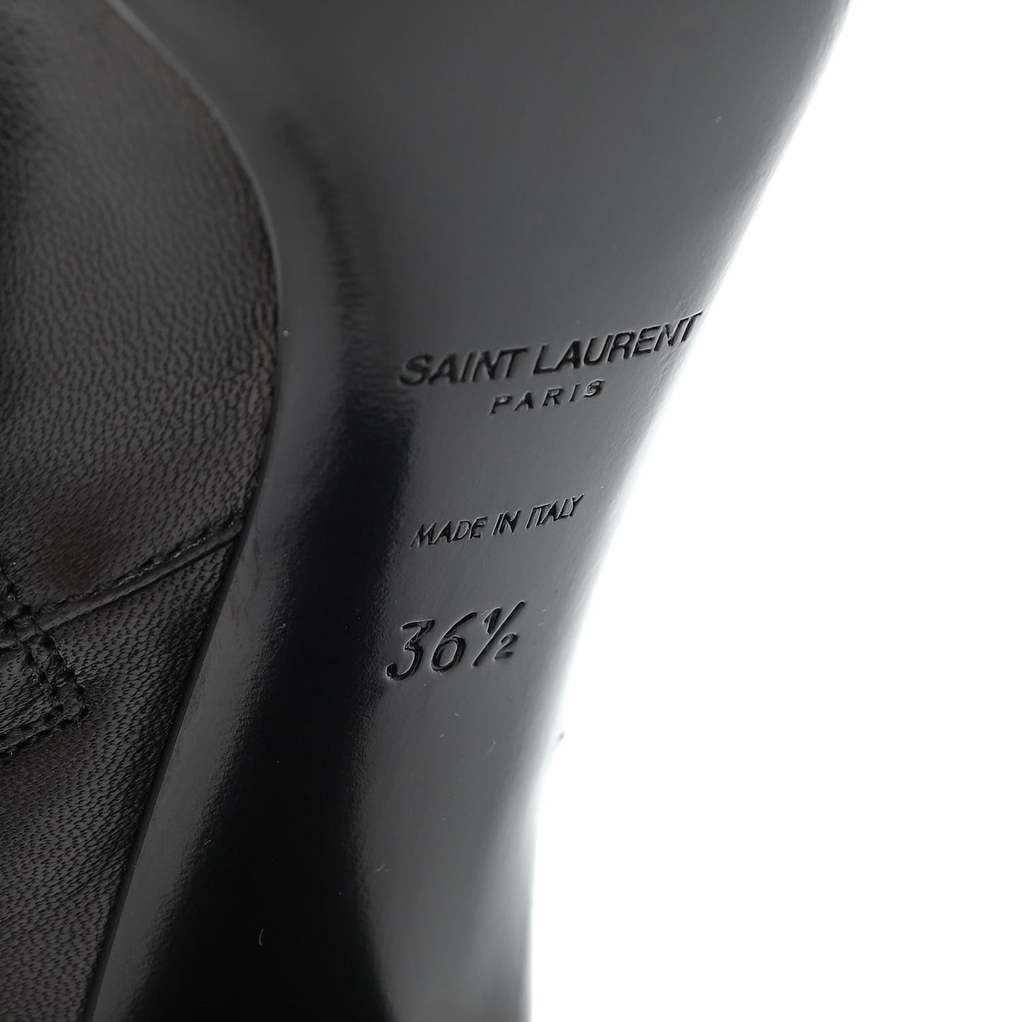 Nappa Loulou Ankle Zip Boot 36.5 Black