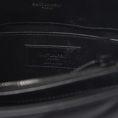 Saint Laurent Calfskin Y Quilted Monogram Small Loulou Chain Satchel Black 6 of 9