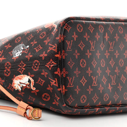 Louis Vuitton Catogram Neverfull MM Marron 9 of 15