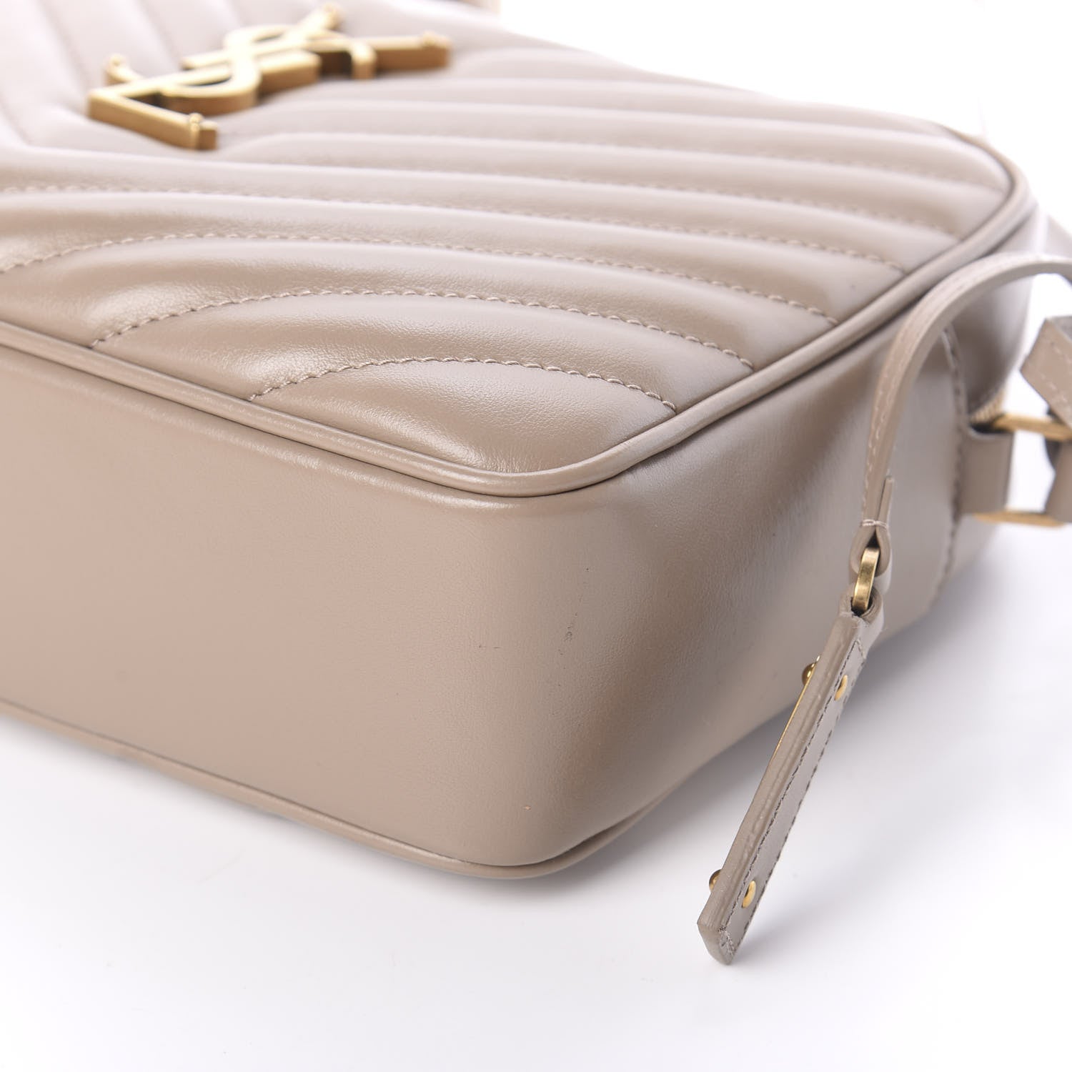 Saint Laurent Calfskin Matelasse Monogram Lou Camera Bag Dusty Grey 9 of 9