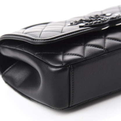 Chanel Lambskin Quilted Small CC Filigree Flap Black 6 of 11