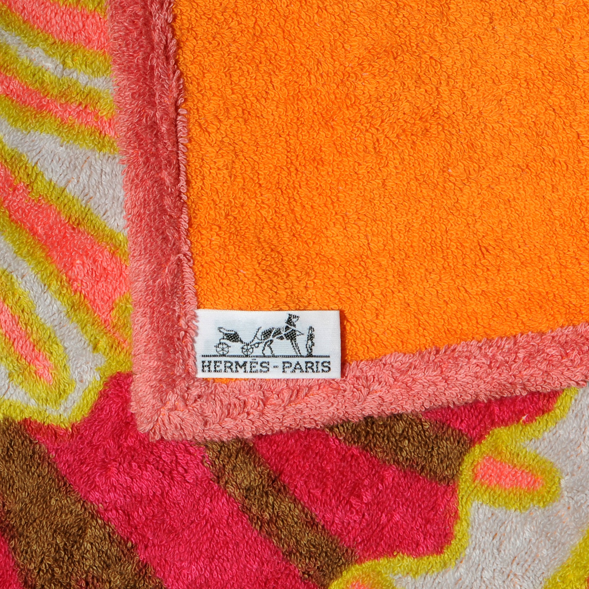 Hermes Cotton Terry Hippocampe Sea Horse Beach Towel 4 of 6