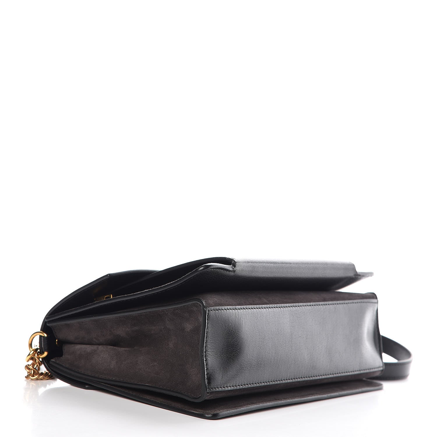 Givenchy Calfskin Suede Medium GV3 Flap Black 5 of 9