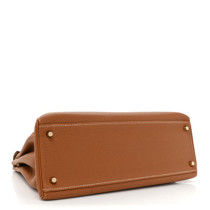 Hermes Togo Kelly Retourne 35 Gold 4 of 21