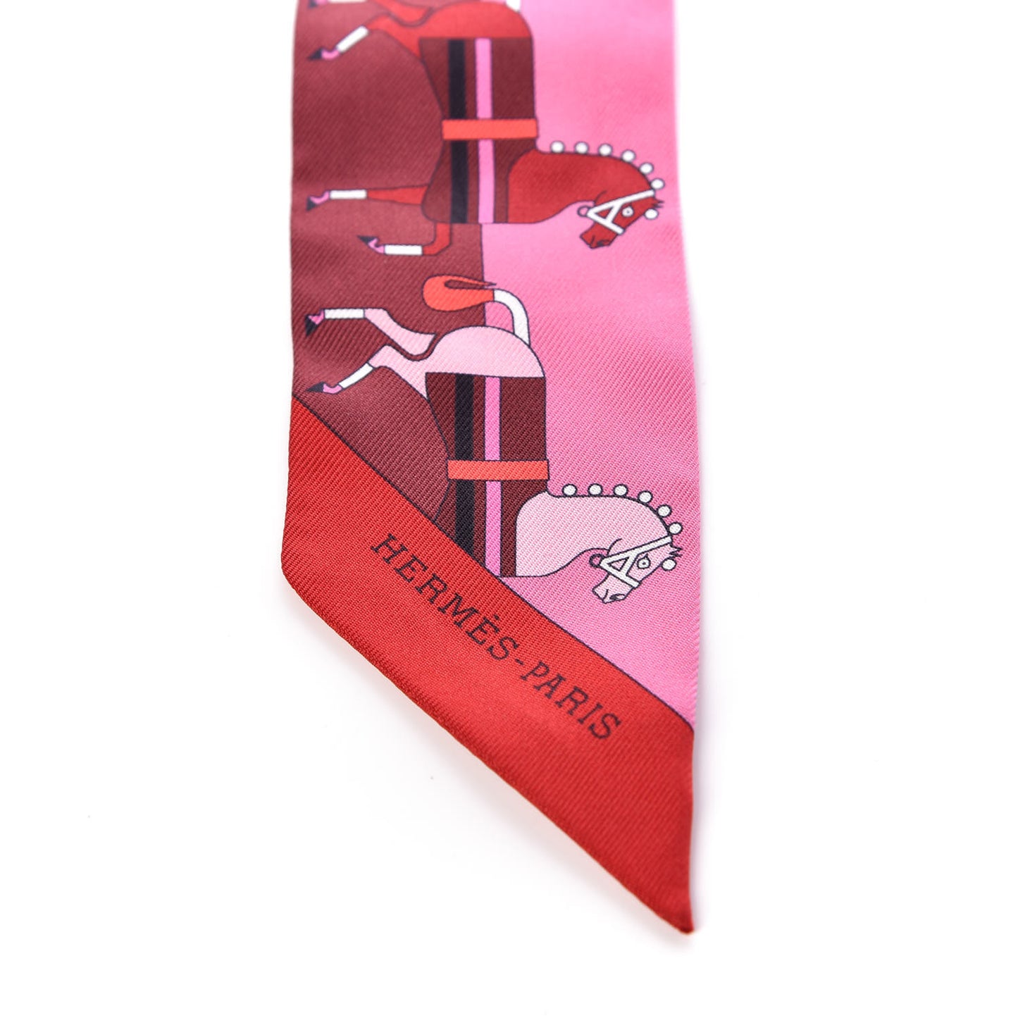 Silk Rocabar Twilly Rose Vif Bordeaux
