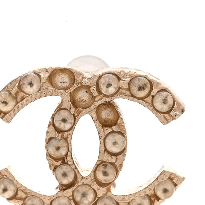 Chanel Pearl CC Long Chain Drop Earrings Gold 5 of 5