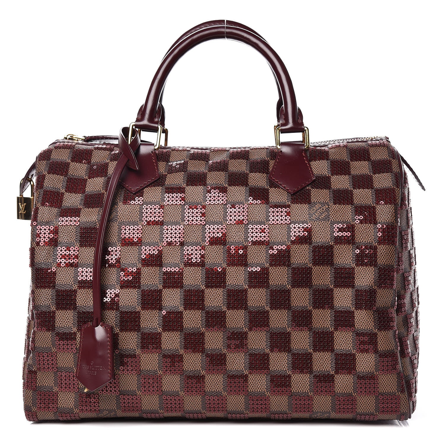 Louis Vuitton Damier Paillettes Speedy 30 Rouge 1 of 9
