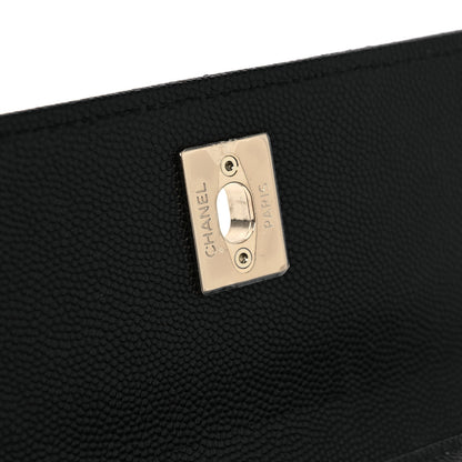 Chanel Caviar Quilted Maxi East West Coco Handle Flap Black 12 of 13