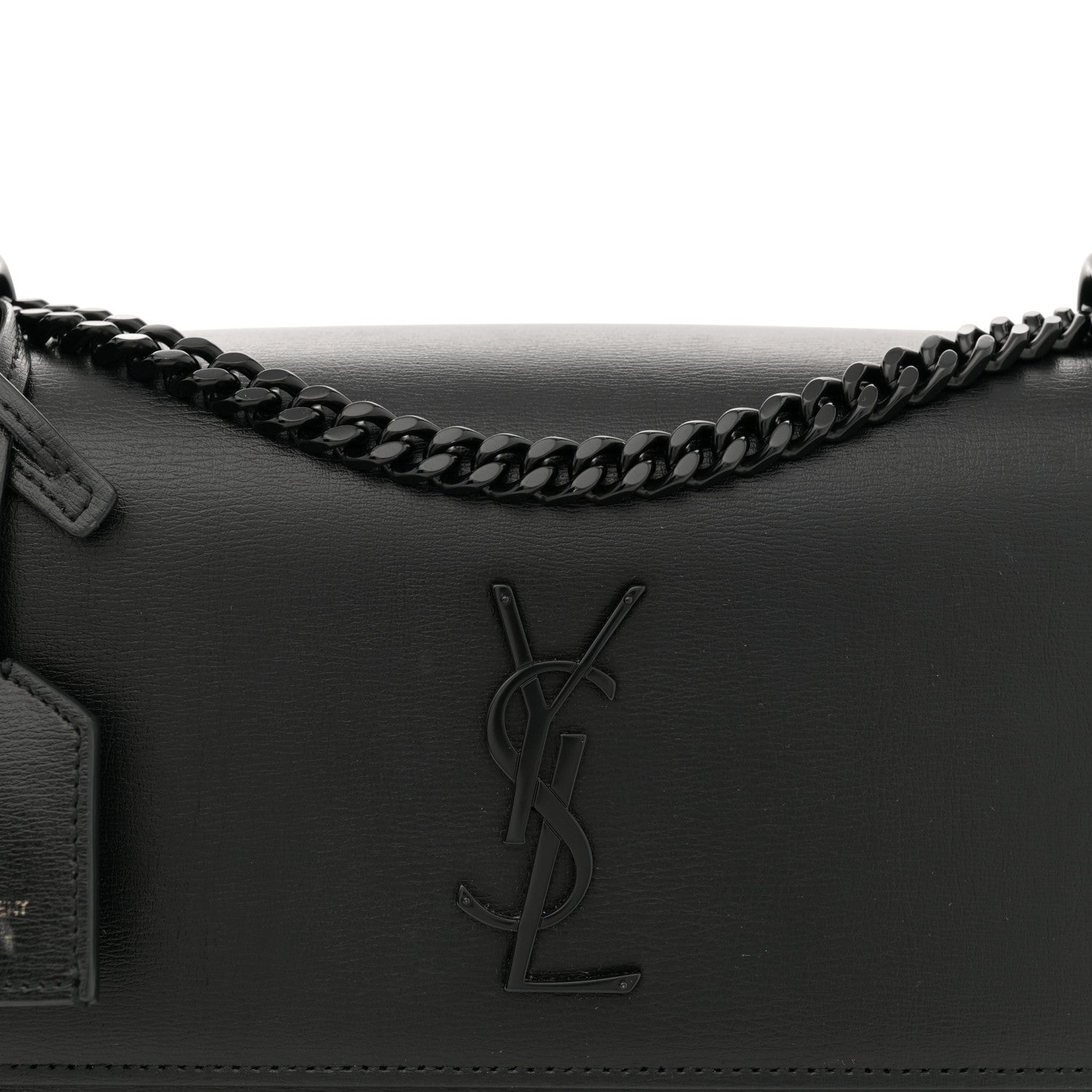 Saint Laurent Calfskin Medium Monogram Monochrome Sunset Black 8 of 14