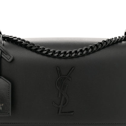 Saint Laurent Calfskin Medium Monogram Monochrome Sunset Black 8 of 14