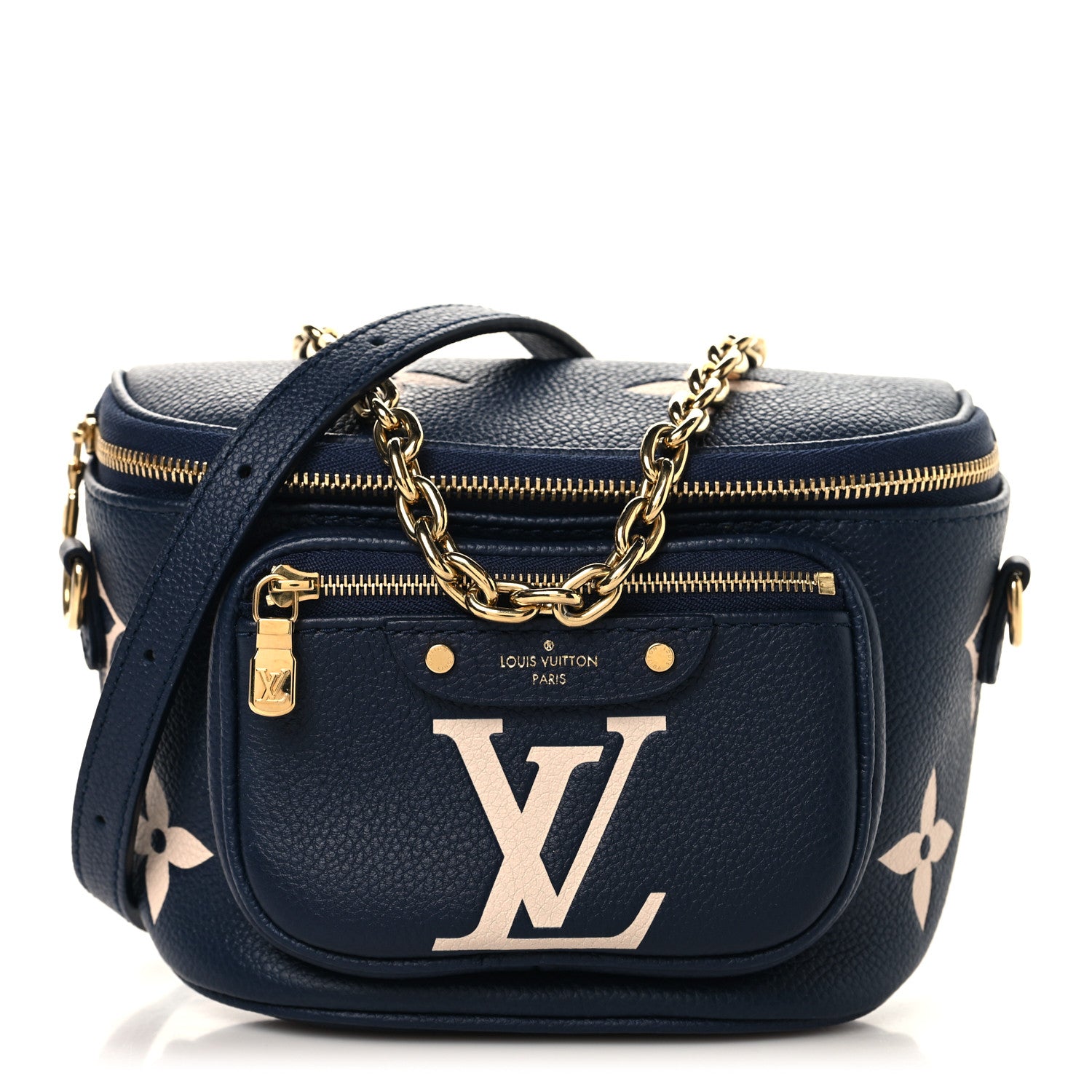 Louis Vuitton Empreinte Monogram Giant Mini By The Pool Bumbag Navy Creme 1 of 9