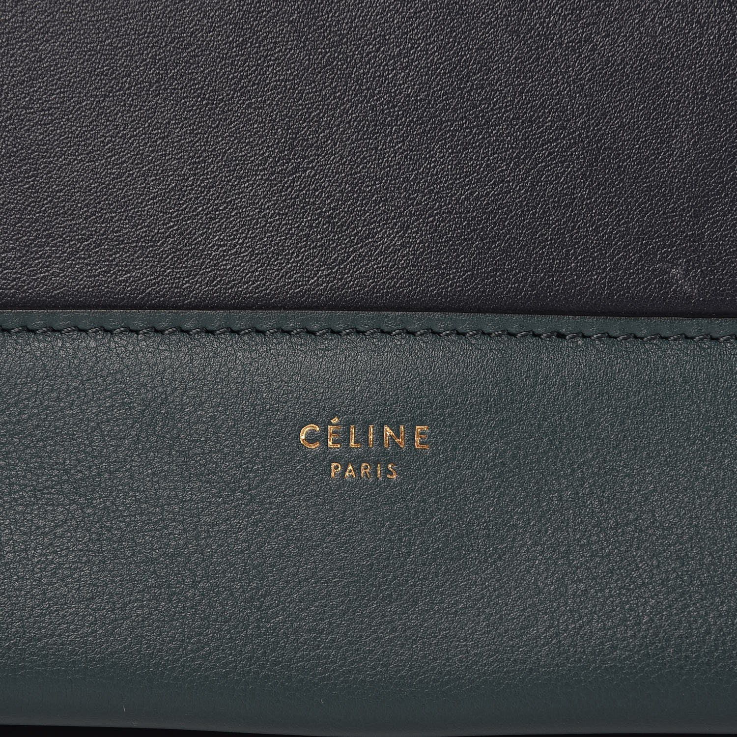 Celine Shiny Smooth Calfskin Medium Frame Shoulder Bag Amazone Dark Navy 7 of 7