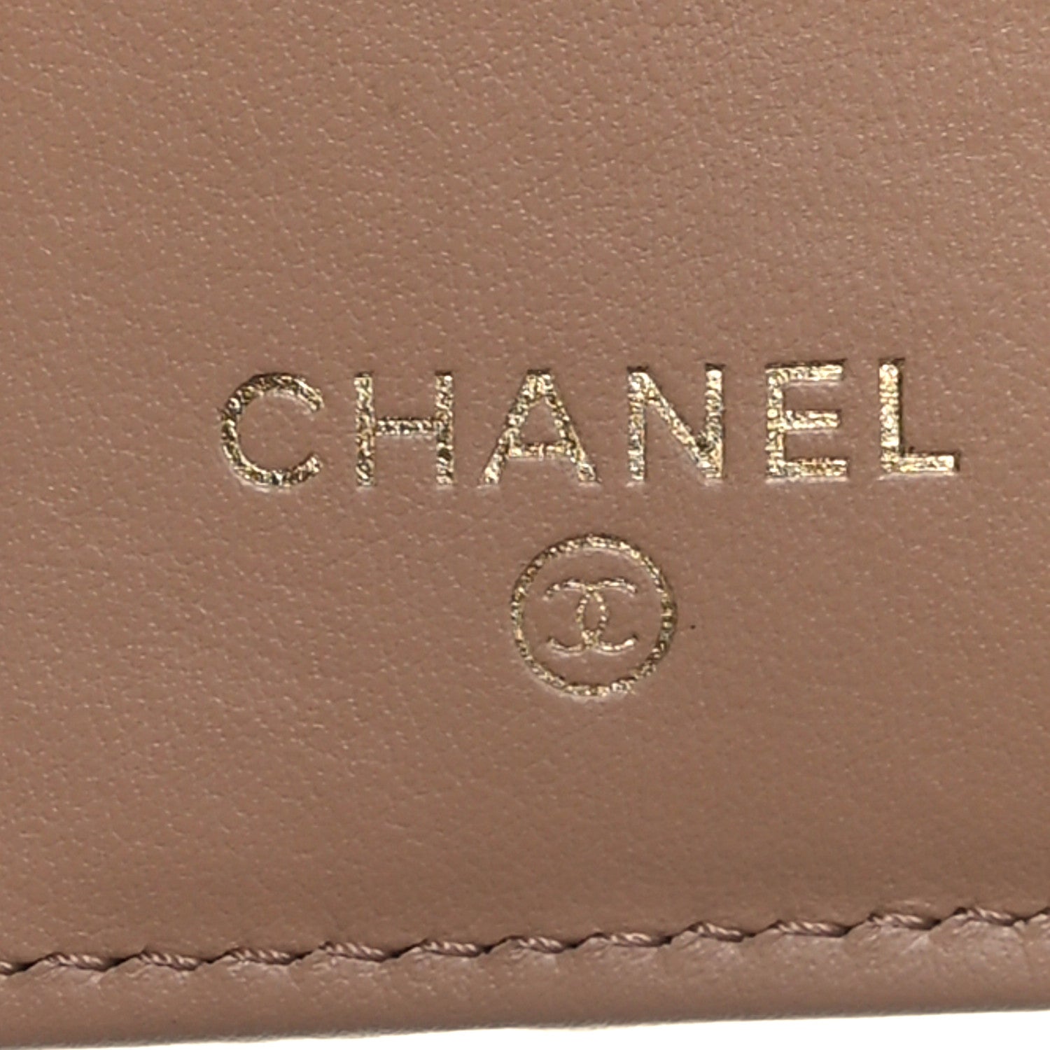 Chanel Caviar Quilted Multi Chain CC Compact Bi-Fold Flap Wallet Beige 6 of 9