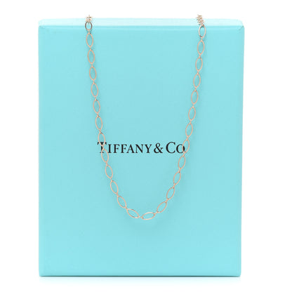 Tiffany 18K Rose Gold Oval Link Chain 18" 6 of 6