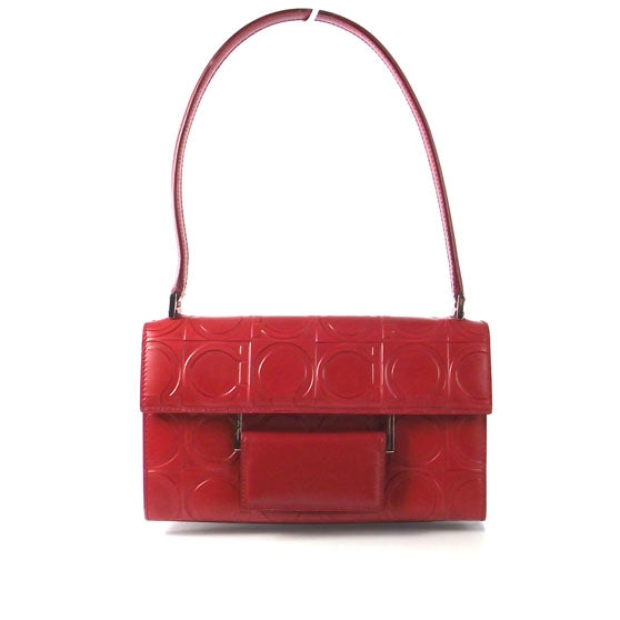 SALVATOREFERRAGAMOSignatureLeatherRedBag