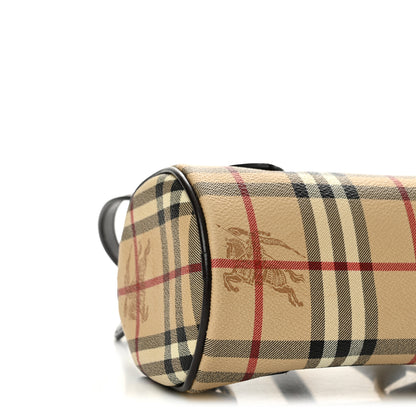 Burberry Haymarket Check Mini Bowling Bag Chocolate 9 of 13