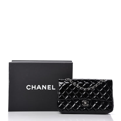 Chanel Patent Quilted Medium Double Flap Black 11 of 11